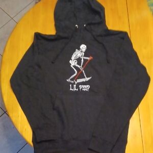 Lil Peep Schemaposse Black Graphic Hoodie Size Small